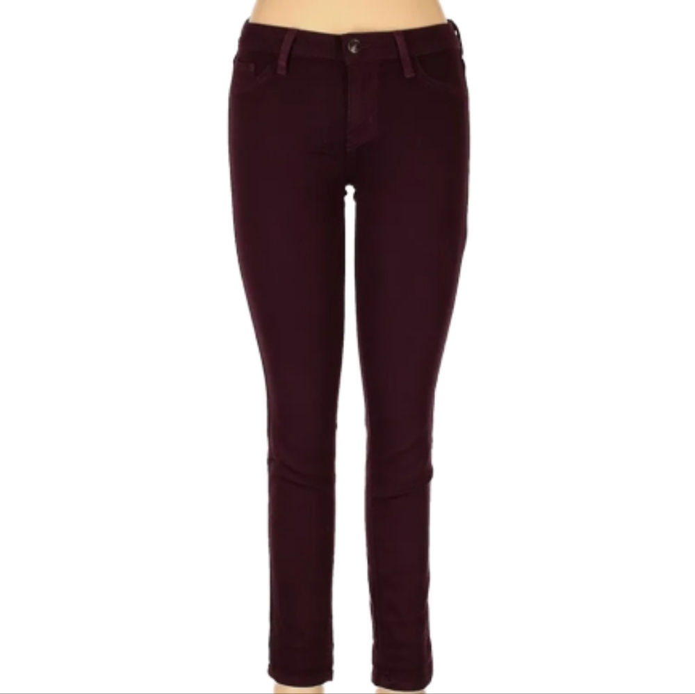 Just Black Plum Skinny Stretch Jean Pants